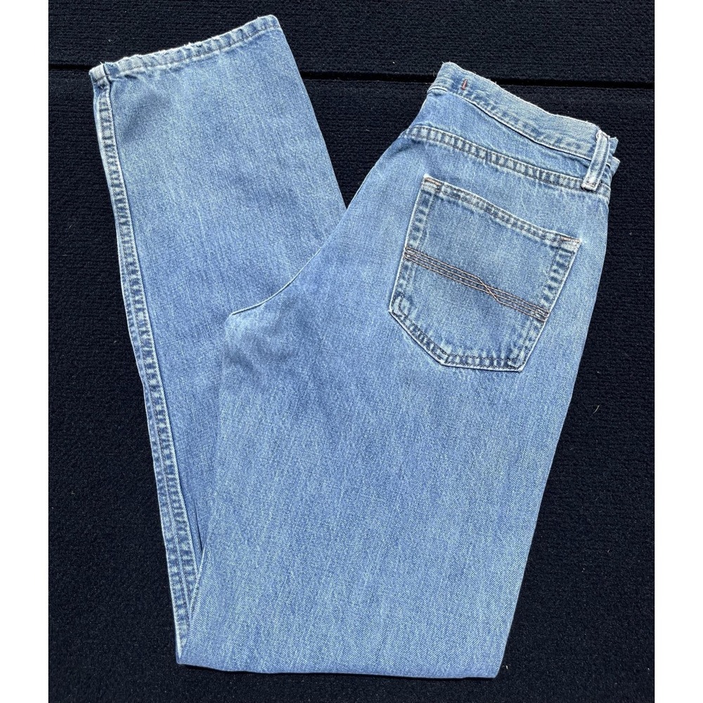 Bailey's PT. Jeans Mens 30x32 Blue Light Wash Regular Fit Straight Cotton Denim